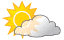 Partly cloudy